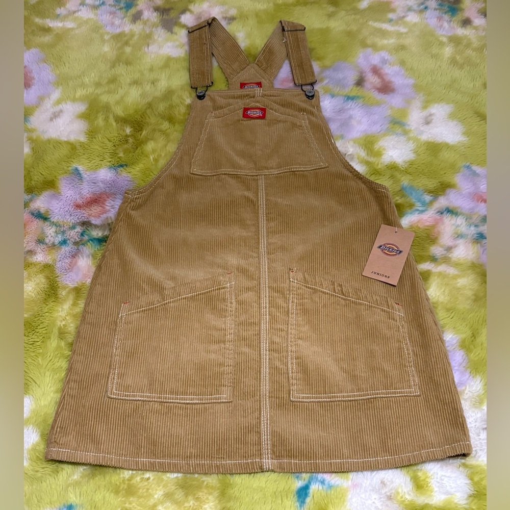 Dickies Junior’s Tan Corduroy Skirtall NWT Size Small